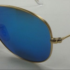 BRAND NEW RAY BAN COCKPIT BLUE MIRROR LENS